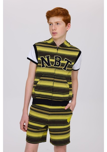 Bg Store Erkek Çocuk Desenli Yelek
