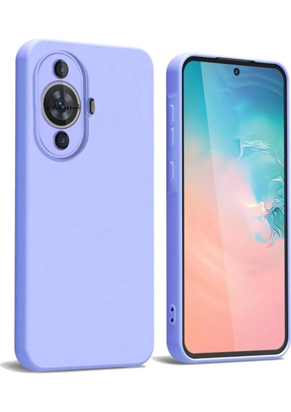 Huawei Nova 12S Kılıf Lansman Kamera Korumalı Içi Kadife Yumuşak Renkli Silikon Kapak Mat Hisli Süet Liquid