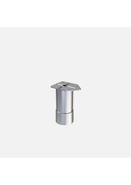 R51 Toprak Baza 10 cm Mat Krom