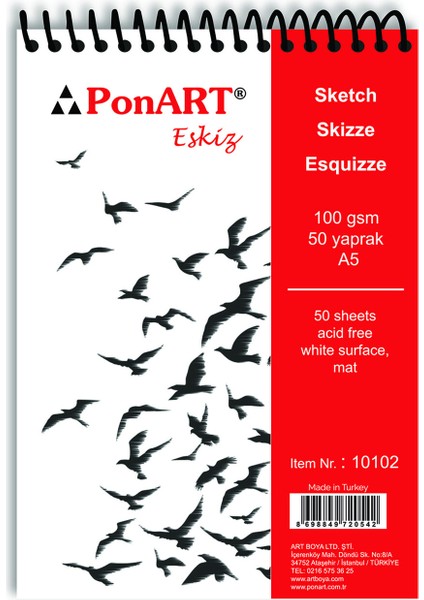 Eskiz Blok 100 gr 50 Yaprak