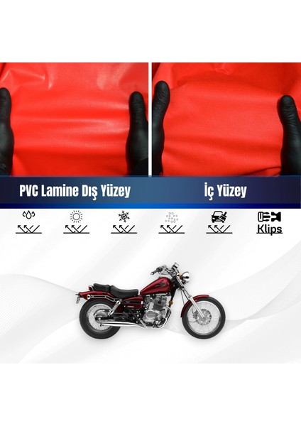 Honda CRF1000L Africa Twin Adventure Sports Dct Motosiklet Brandası Su Geçirmez Kırmızı Motor Branda Xxl