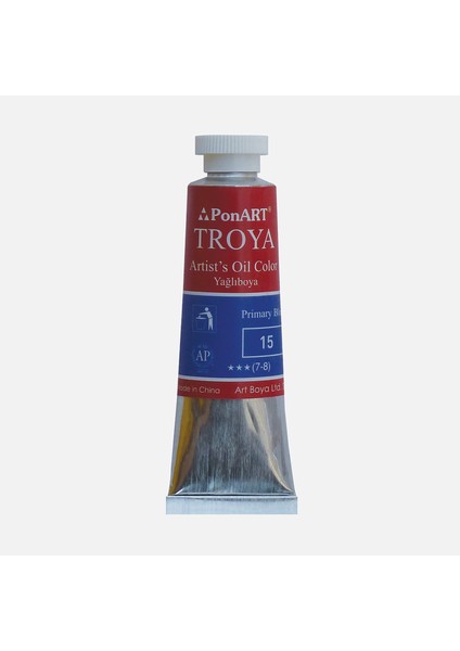 Troya Yağlı Boya Tüp 15 Primer Mavi 37 ml