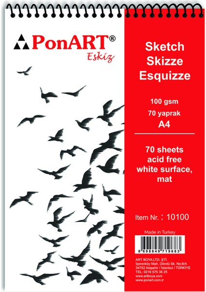 Eskiz Blok 100 gr 70 Yaprak