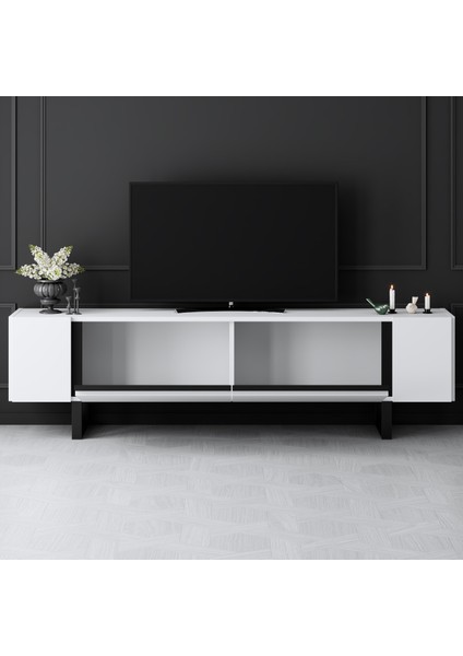 Yıldız Gold Metal Ayaklı Gold Tasarım Traverten Mermer Tv Ünitesi fırsatları