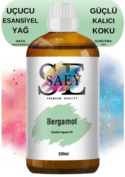 Bergamot Esansiyel Uçucu Koku Yağ Buhurdanlık Yağı Difüzör Esansı Hobi Esans 100ml