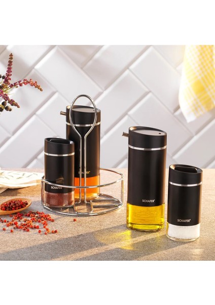 Silver Touch Yağlık Sirkelik Seti-5 Parça-Siyah