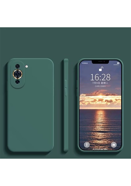 Huawei Nova 12S Kılıf Lansman Kamera Korumalı Içi Kadife Yumuşak Renkli Silikon Kapak Mat Hisli Süet Liquid