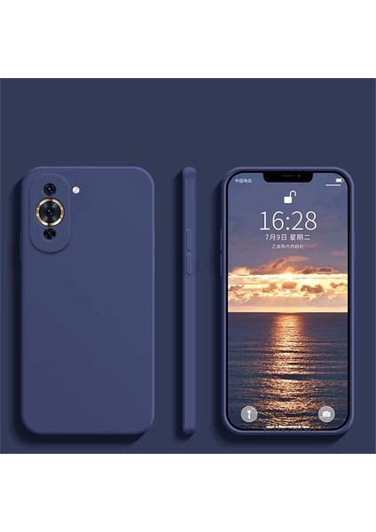 Huawei Nova 12S Kılıf Lansman Kamera Korumalı Içi Kadife Yumuşak Renkli Silikon Kapak Mat Hisli Süet Liquid