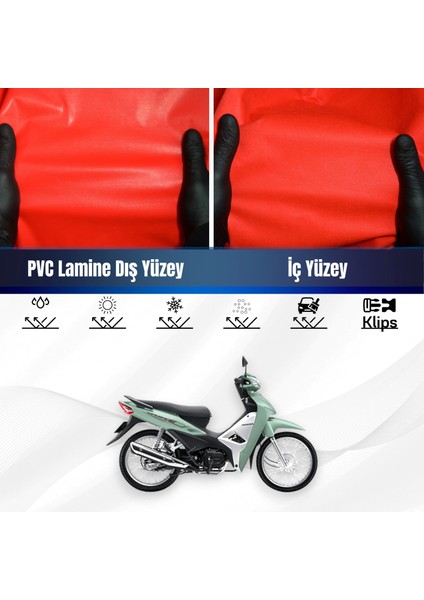 Honda Xl 600 Transalp Motosiklet Brandası Su Geçirmez Branda Kırmızı Branda Motor Branda Xxl