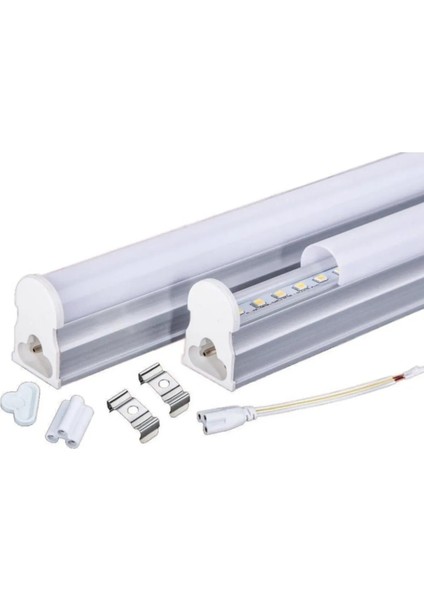 Tezgah Altı 30 cm T5 LED Aydınlatma Butonlu Dekoratif Armatür Beyaz Işık indirimleri