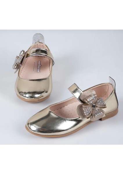 Kız Çocuk Yonca Bantlı Gold Babet modelleri