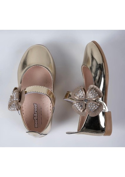 Kız Çocuk Yonca Bantlı Gold Babet indirimleri