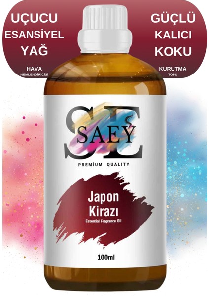 Japon Kirazı Esansiyel Uçucu Koku Yağ Buhurdanlık Yağı Difüzör Esansı Hobi Esans 100ml