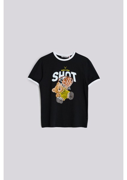 Bg Store Erkek Çocuk Siyah Tshirt