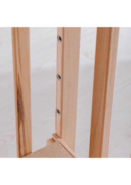 Bw 6040 - Tekerlekli Sallanır Sabitlenir Kademeli Anne Yanı Ahşap Bebek Beşik 60X120