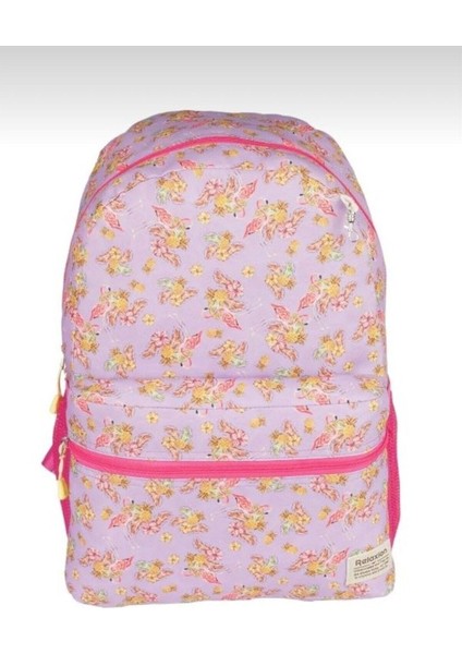 Relaxion Lila Flamingo Figürlü Anaokulu Ilköğretim Sırt Çantası Beslenme Çantası Kalemlik 3'lü Set modelleri
