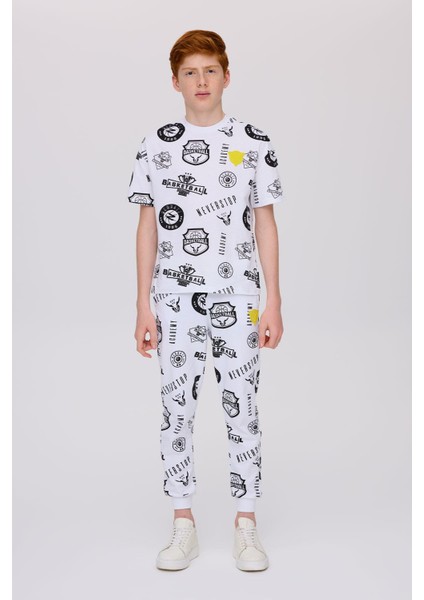 Bg Store Erkek Çocuk Desenli Tshirt