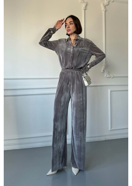 Premium Kadife Takım- Gri modelleri