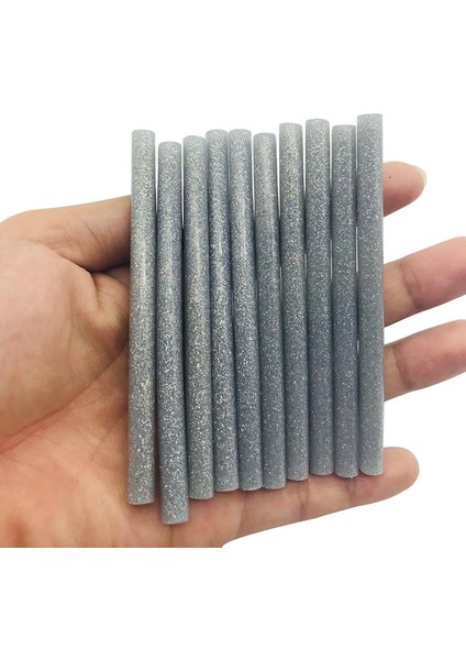 Renkli 7* Gümüş Simli Sıcak Tutkal Çubukları Yapıştırma Tabancası El Sanatları Telefon Kılıfı Albüm Tamir Aksesuarları Yapışkan Çubuk 10 Adet (Yurt Dışından) fırsatları