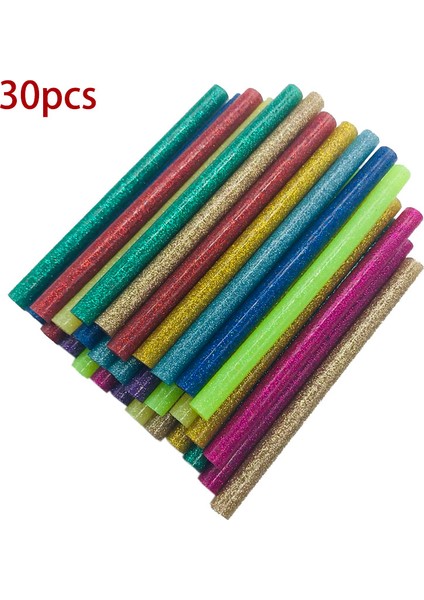 Renkli Sıcak Eritme Yapışkan Çeşitli Glitter Yapışkan Çubuklar 7mm Profesyonel Elektrikli Yapışkan Tabancası Için El Sanatları Onarım (Yurt Dışından)