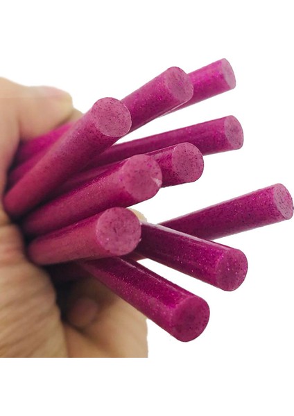 Renkli 7mm* Simli Sıcak Tutkal Çubukları Tutkal Tabancası El Sanatları Telefon Kılıfı Albüm Onarım Aksesuarları Yapışkan Çubuk (Yurt Dışından)