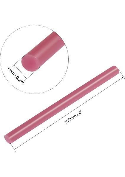 Kırmızı Gül 0.27 Inç x 4 Inç Gül Kırmızısı Mini Sıcak Tutkal Çubukları Için Tutkal Tabancası (Yurt Dışından) fiyatları