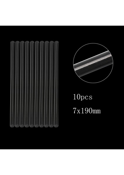 Siyah Yarı Şeffaf Sıcak Eritme Yapıştırıcı Çubuklar Elektrikli Yapıştırma Tabancası El Sanatları Albüm Onarım Çubuğu Ev Aletleri (Yurt Dışından)