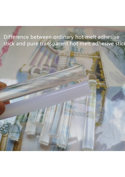 100MM Tarzı 11 mm %100 Saf Şeffaflık Denizkızı Gözyaşları Dıy Yapıştırıcı Şerit Sıcak Tutkal Çubuğu - Yapıştırma Tabancası Için (Yurt Dışından) fiyatları