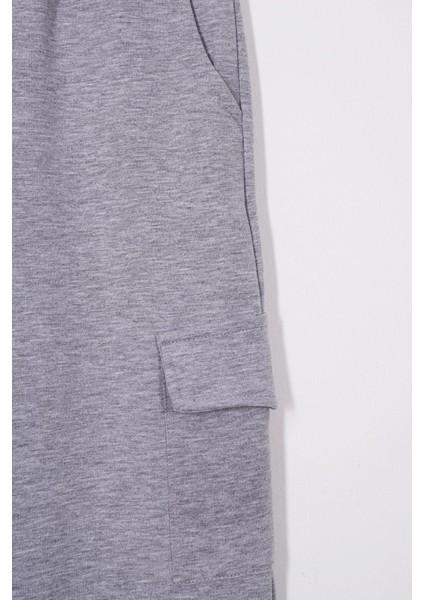 Çift Cepli Kargo Cepli Gri Renk Erkek Çocuk Eşofman Tek Alt fiyatları