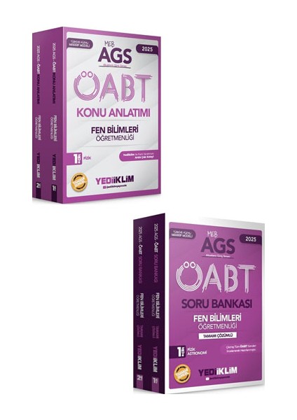 2025 Mebs Ags Öabt Fen Bilimleri Öğretmenliği Konu / Soru
