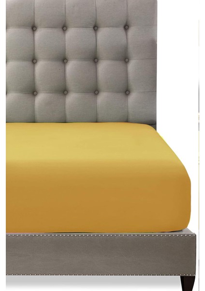 Sarı Pamuklu Çift Kişilik Lastikli Çarşaf 160 x 200 modelleri