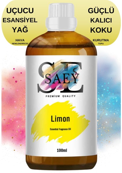 Limon Esansiyel Uçucu Koku Yağ Buhurdanlık Yağı Difüzör Esansı Hobi Esans 100ml