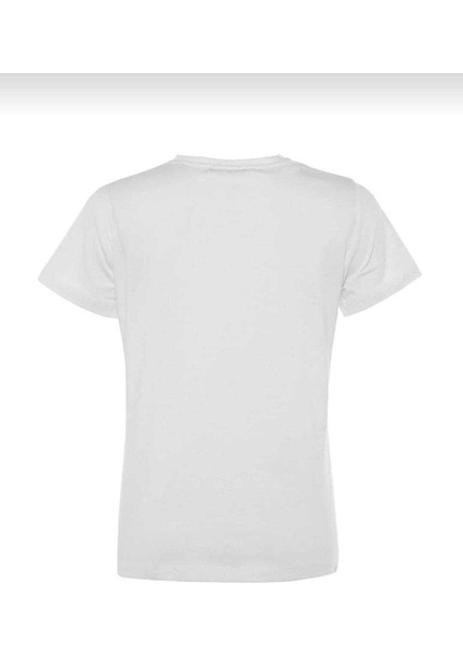 %100 Pamuk Süper Kalite Kadın Tişört Düz Renk Beyaz Bisiklet Yaka Organik Pamuk Penye T-Shirt fırsatları