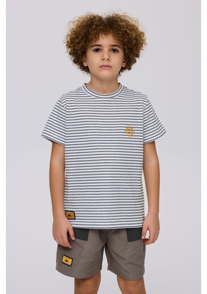 Bg Store Erkek Çocuk Çizgili Tshirt