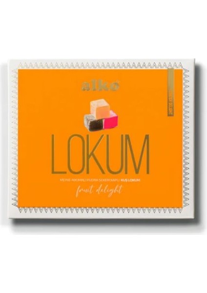 Meyve Aromalı Pudra Şekeri Kaplı Kuş Lokumu 150 gr