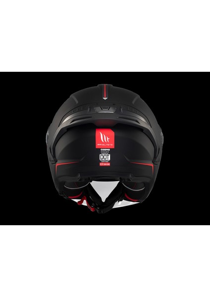 Kask mt Cosmo Sv Çenesiz Gözlüklü Mat Siyah