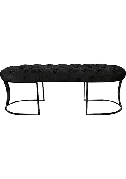 Viego Siyah Bench Puf,metal fırsatları