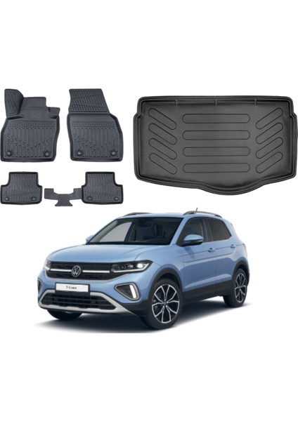 Volkswagen T-Cross 2022 Model Alt Bagaj Havuzu Paspas Takımı Maxi Eva Serisi
