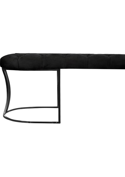 Viego Siyah Bench Puf,metal indirimleri