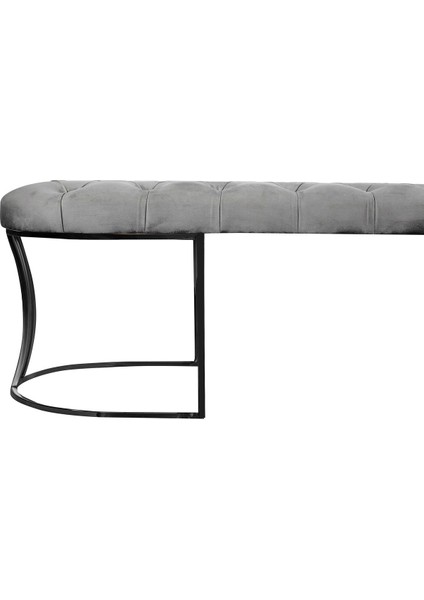 Viego Siyah Bench Puf,metal