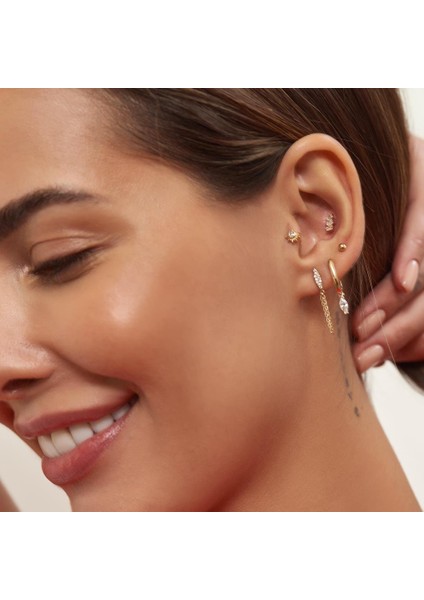 Zincirli Tane Altın Küpe fiyatları