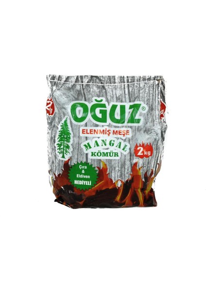 Mangal Kömürü Meşe 2 kg Elenmiş Doğal Meşe