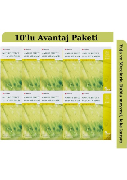 Nature Effect Yuja Vita Aydınlatıcı Maske 10 Adet