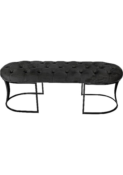 Viego Siyah Bench Puf,metal fırsatları