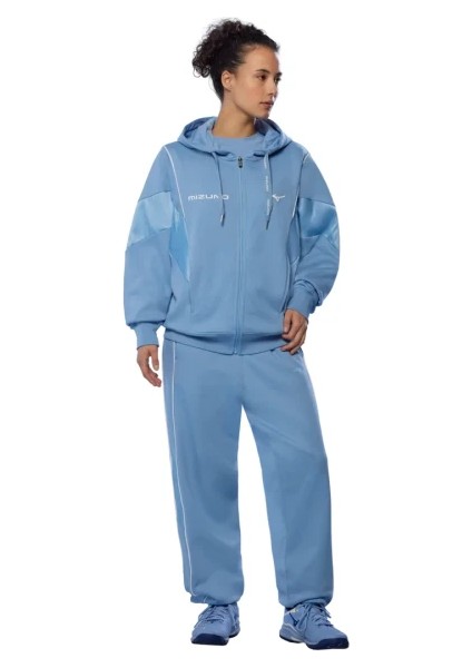 Athletics Mizuno Hoody Kadın Kapüşonlu Sweatshirt Mavi