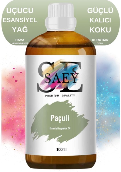 Paçuli Esansiyel Uçucu Koku Yağ Buhurdanlık Yağı Difüzör Esansı Hobi Esans 100ml