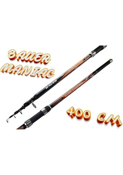 Maniac Karbon 400CM Telesurf Olta Kamışı 100-200 gr Atarlı