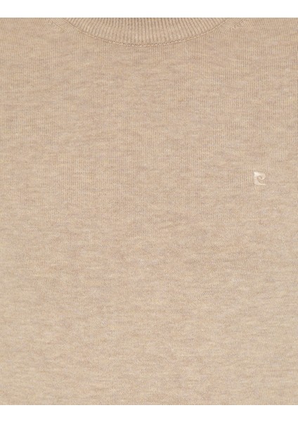 Erkek Taş Melanj Slim Fit Çeyrek Yaka Basic Triko Kazak 50257208-VR225 modelleri