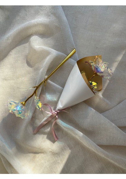 Solmayan Sonsuzluk Gülü Tekli Gül Buketi fiyatları