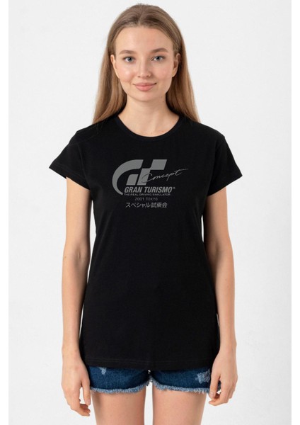 Gran Turismo Concept Siyah Kadın Tshirt